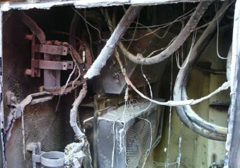 The wiring harness of the excavator