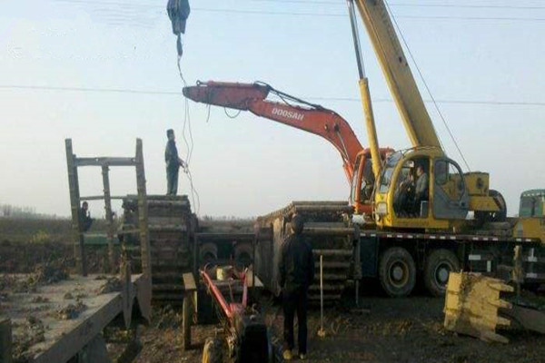 Técnica de elevación del excavador.