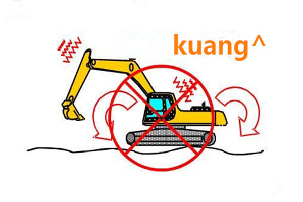 La excavadora tiene prohibido operar (3): ¡Estos cuatro métodos son muy dañinos para la excavadora!